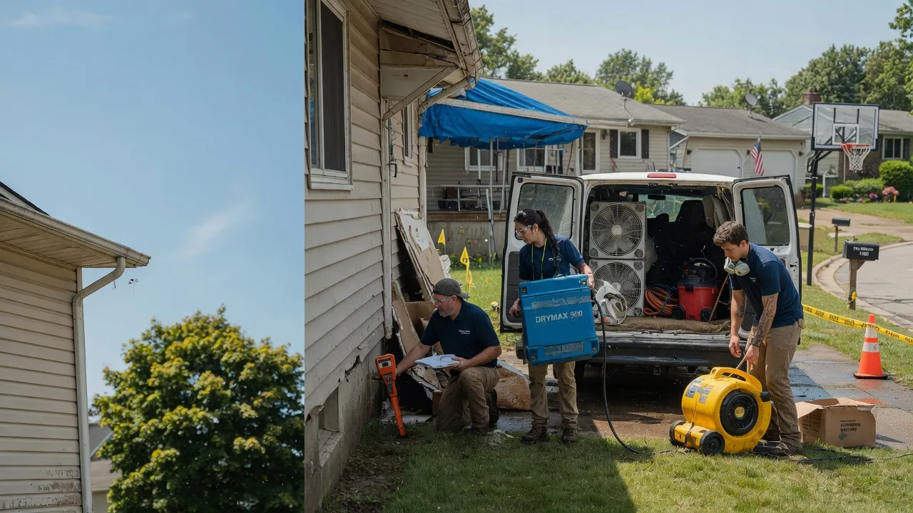 Ceiling Leak Cleanup in Lisbon, OH near me